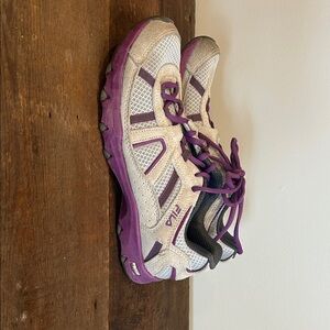Fila Purple and White Athletic Shoes